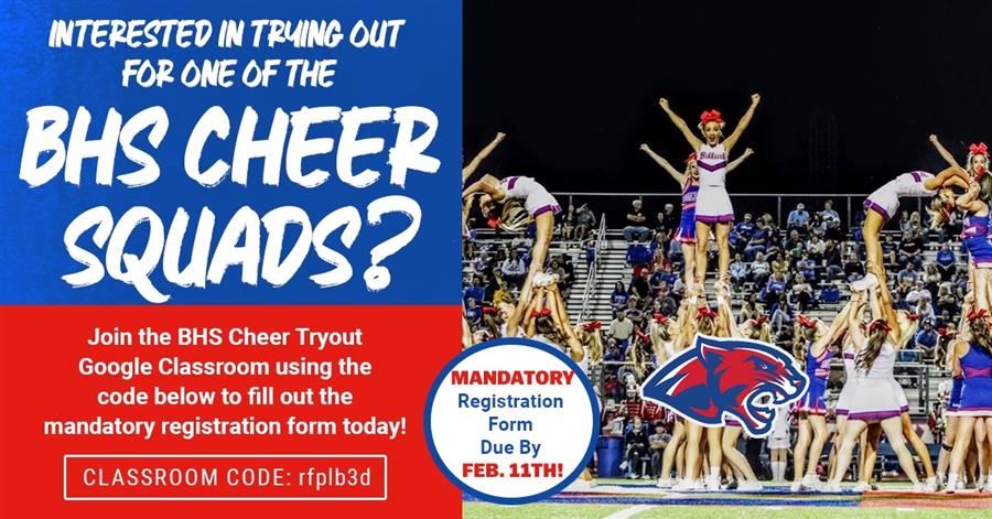 BHS Cheer Tryout info